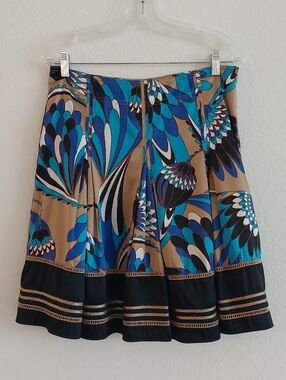 WORTHINGTON Flare Side Zipper Pleated Skirt NWOT